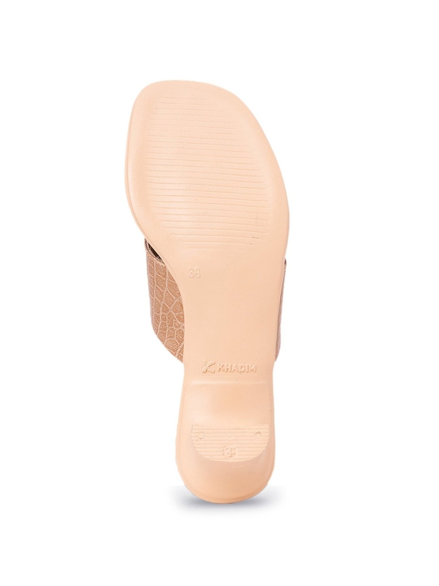 Khadim Women's Beige Thong Sandals