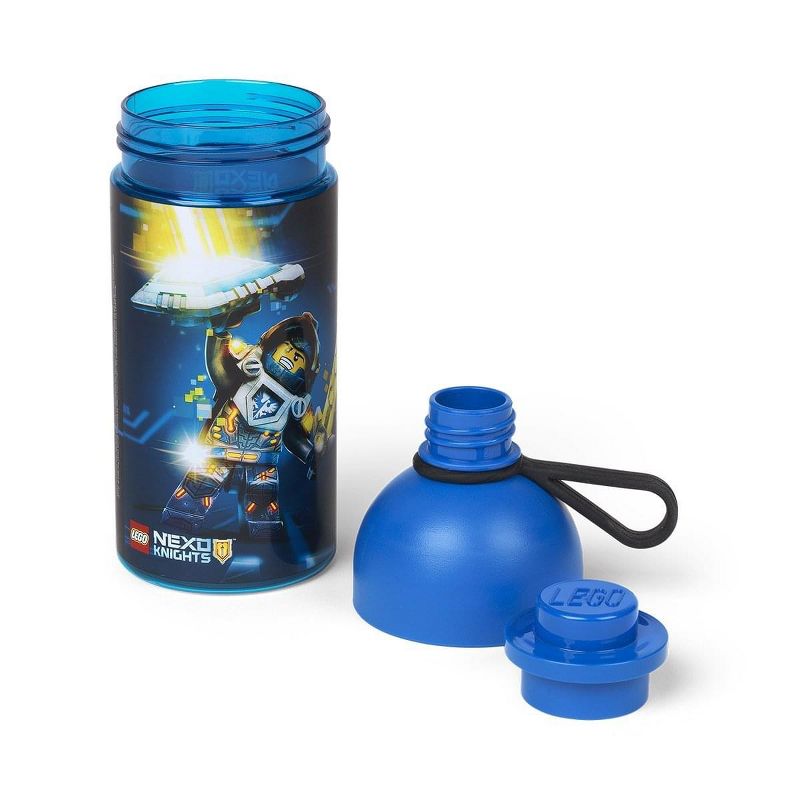 Room Copenhagen LEGO 17oz Hydration Bottle, Transparent Blue (Nexo Knight)