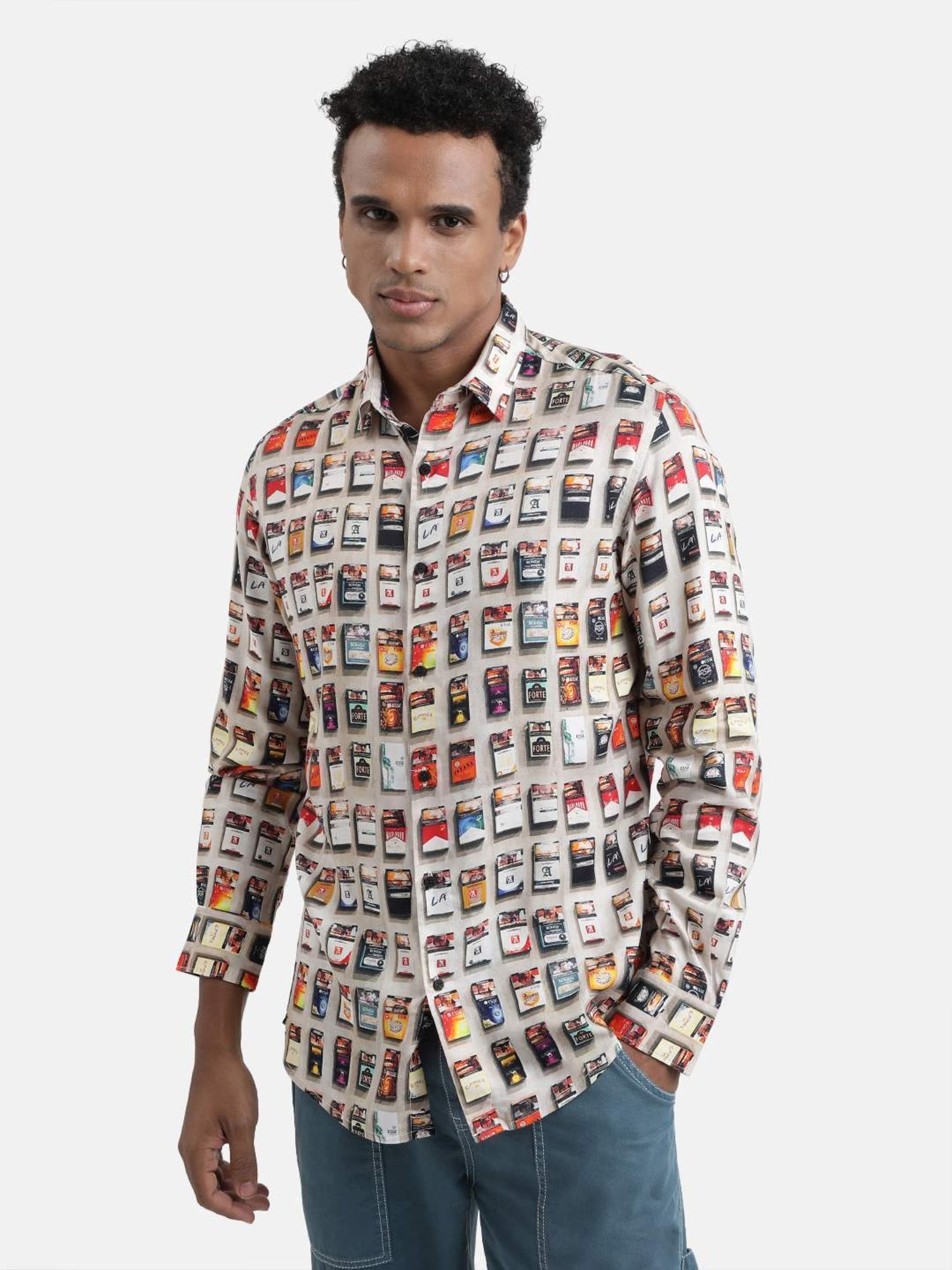 Bene Kleed Multicolored Regular Fit Printed Shirt