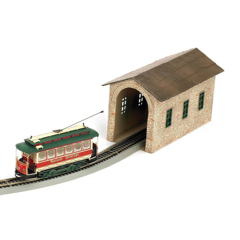 Bachmann Trains Christmas Village Streetcar - On30 Scale Ready To Run Electric Train Set