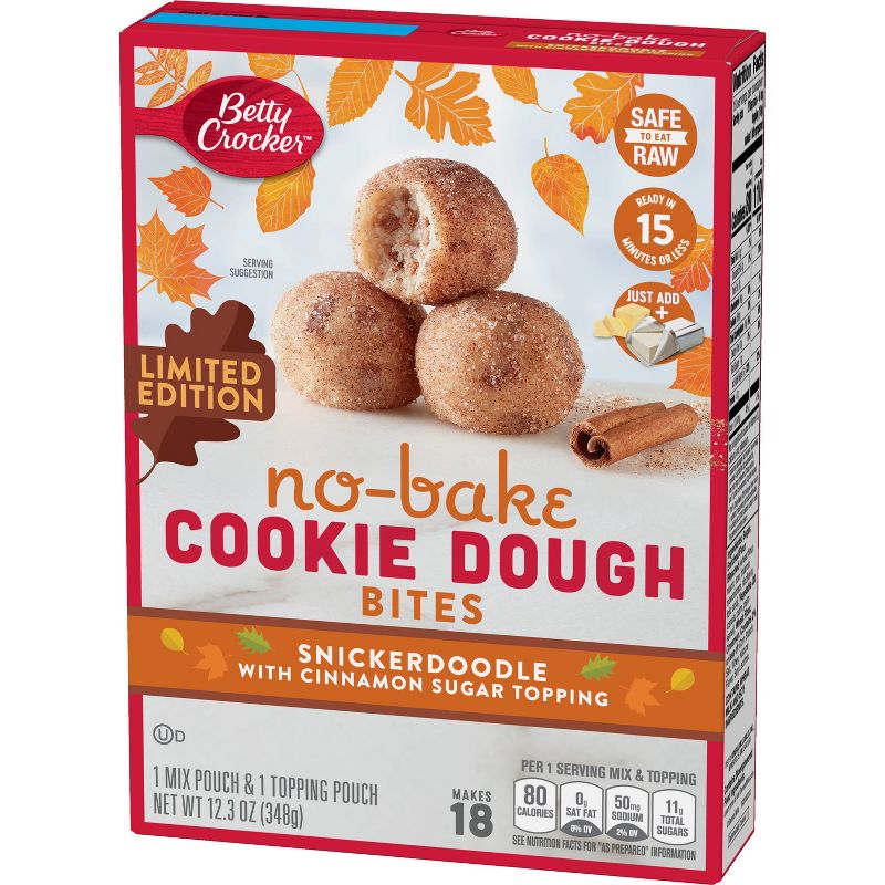Betty Crocker No Bake Cookie Dough Bites Snickerdoodle - 12.3oz