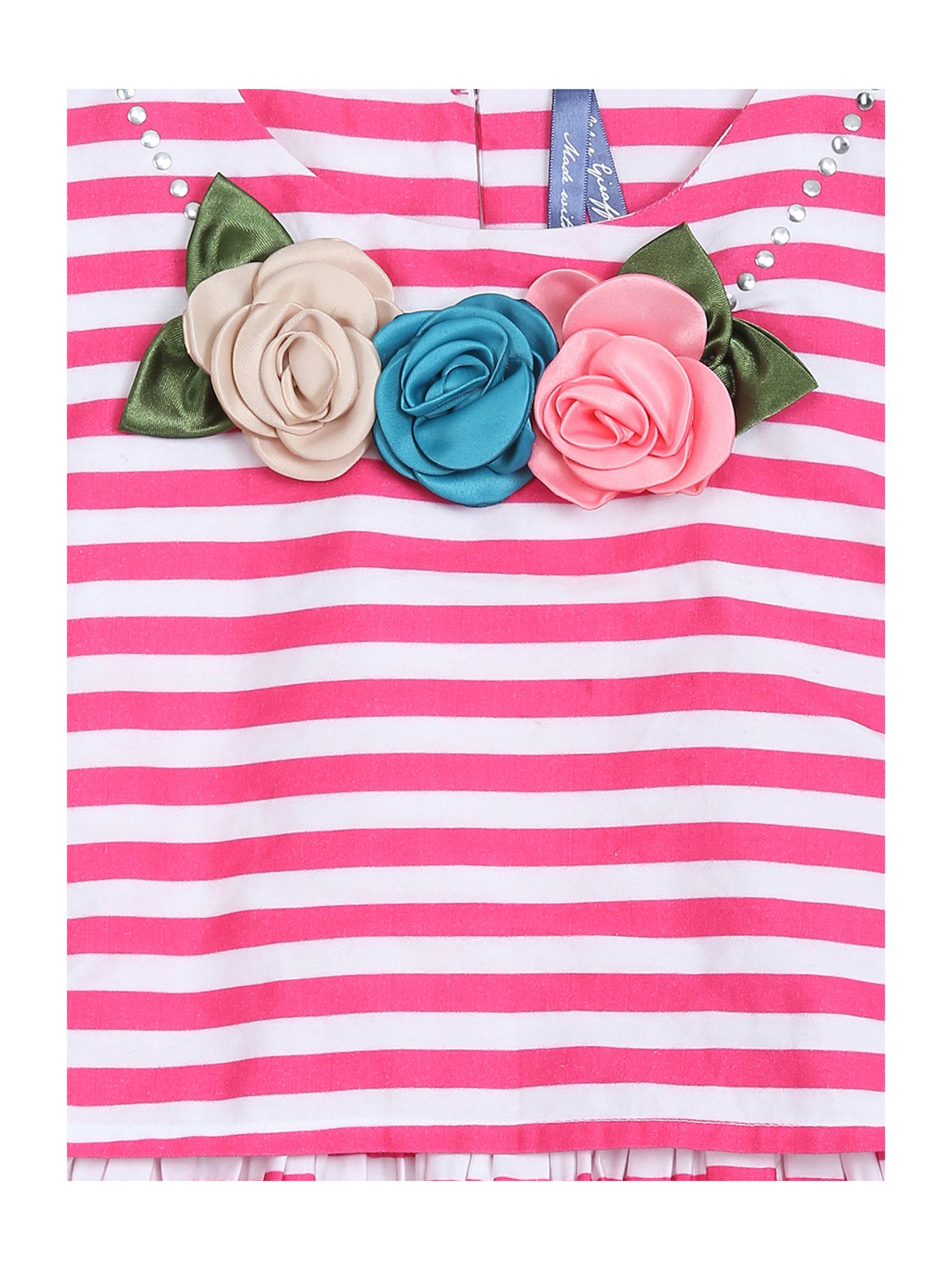 Blue Giraffe Kids Multicolor Striped Dress