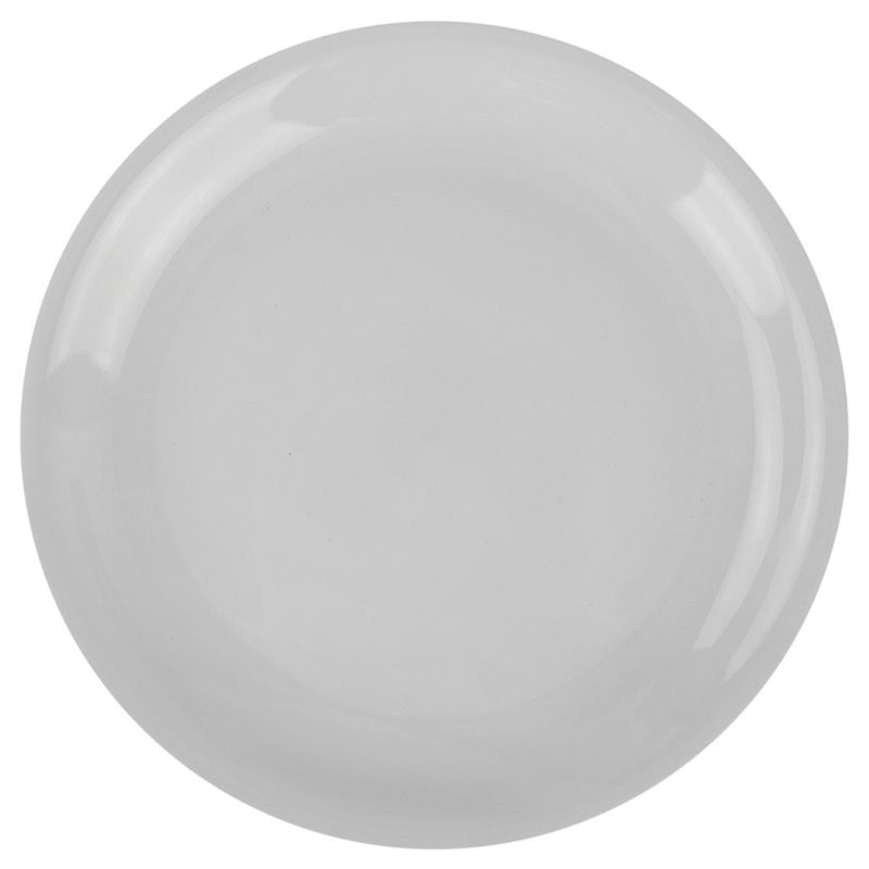 Home Basics 10.5" Ceramic Dinner Plate, White