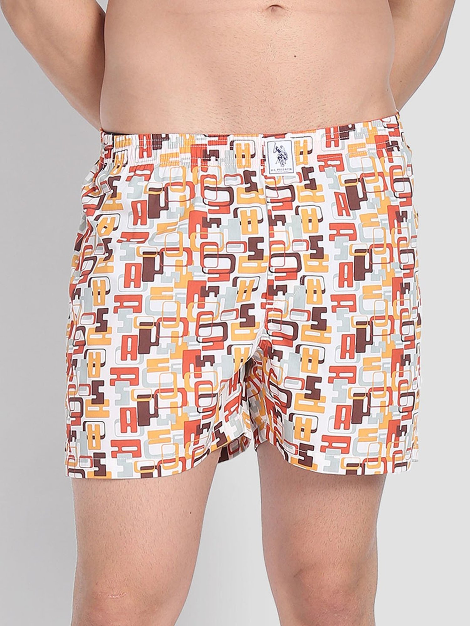 U.S. Polo Assn. Multicolor Cotton Regular Fit Printed Boxers