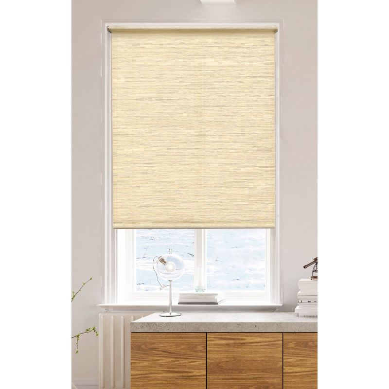 54"x72" Light Filtering Natural Roller Shade Beige - Lumi