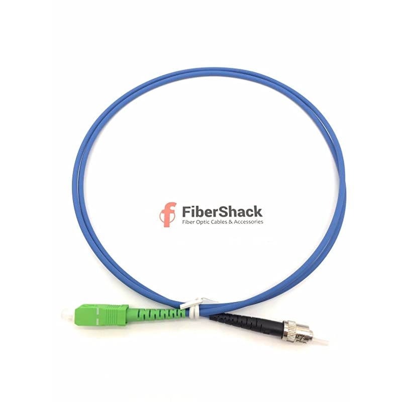 Armored Single Mode Simplex Fiber Optic Cables SCAPC UPC FC LC SC ST SM SX 1M SCAPC to ST