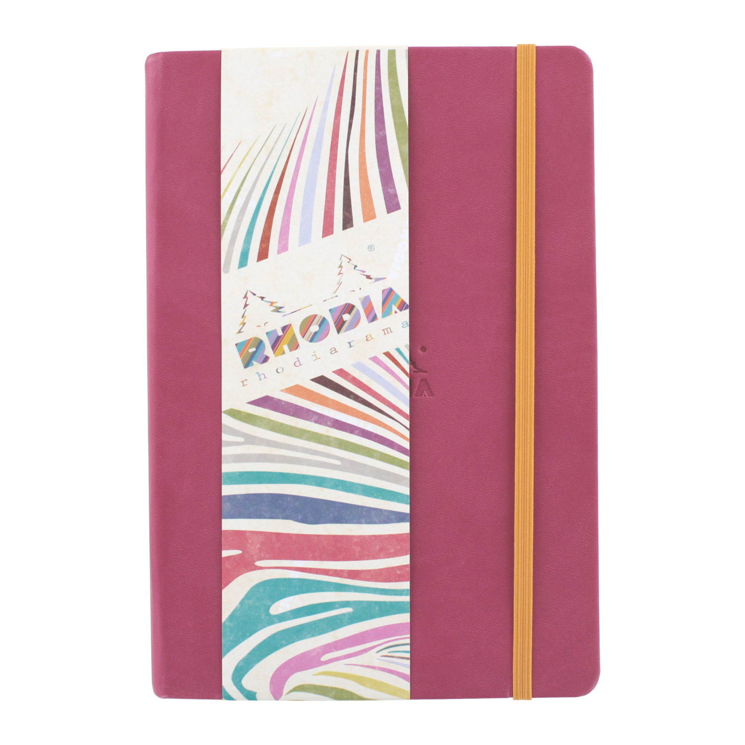 Rhodia Rhodiarama A5 Webnotebook, 5.5 in x 8.25, Lined - Raspberry (118752)