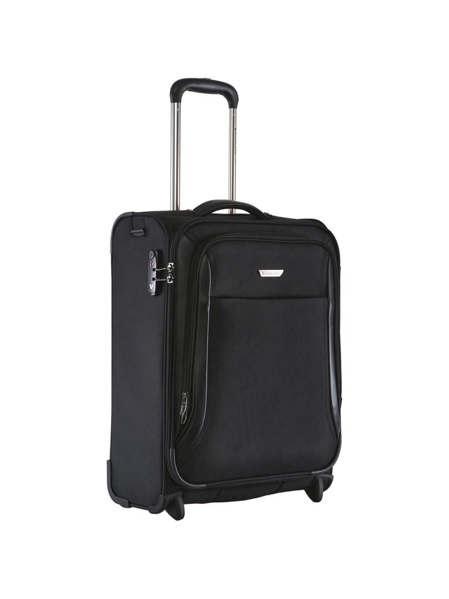 Roncato Biz 2.0 Nero Solid Soft Cabin Trolley Bag -21 cm