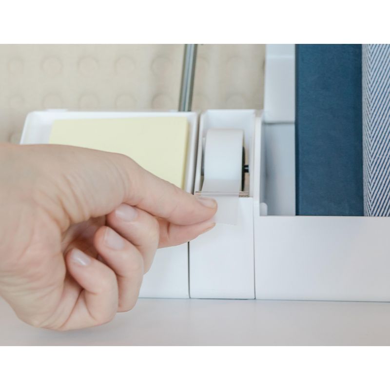 Bostitch Konnect 3-Piece Desk Organizer & Cable KT-KIT1-WHITE