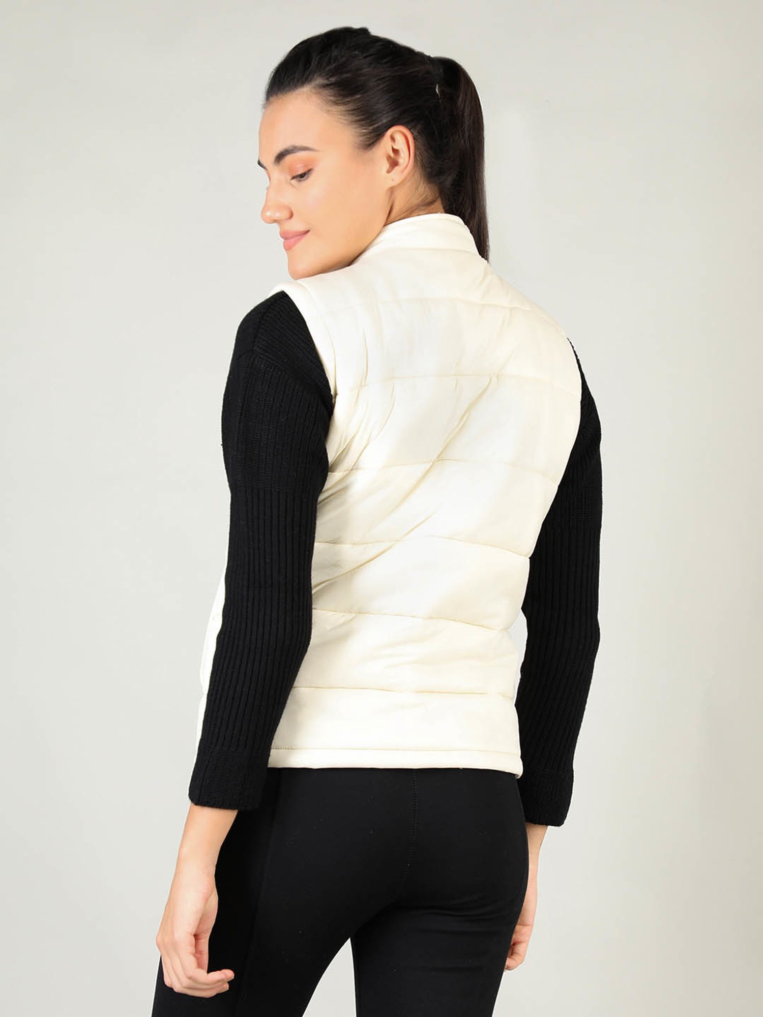 Chkokko White Quilted Jacket
