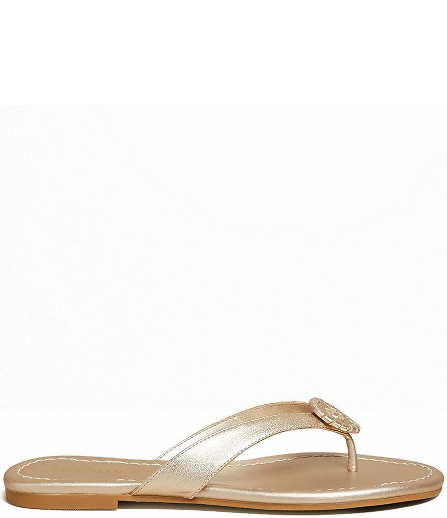 Jack Rogers Rowan Leather Rondelle Flip Flops