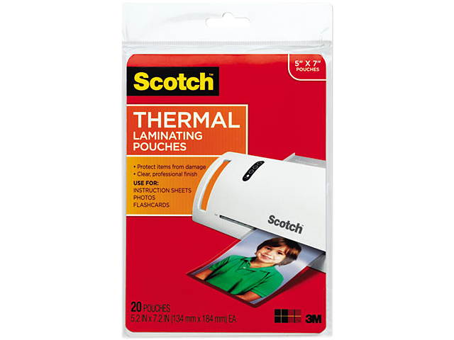 Scotch TP5903-20 Thermal Laminating Pouches - 20/Pack