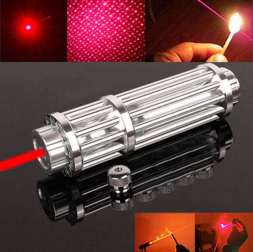 Military 1W 650nm Red Laser Pointer Pen Powerful Beam Light Zoom Focus 18650