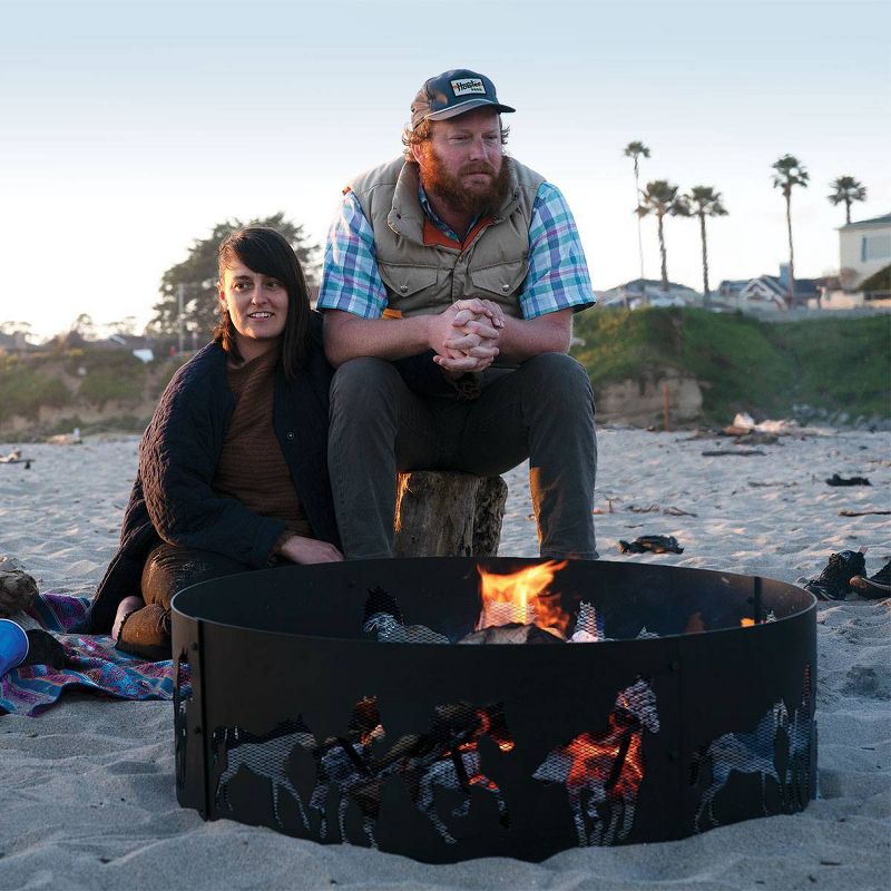 Decorative Fire Ring Horses - Blue Sky Outdoor Living