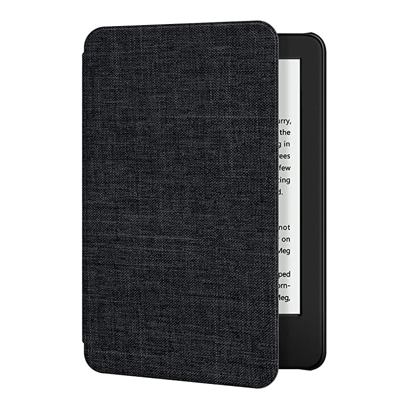 Fabric Case for AllNew Kindle 10th Gen 2019 Release Only ThinnestampLightest Smart Cover with Auto WakeSleep Support Back Cover adsorption Not Fit Kindle Paperwhite 10th Gen 2018 Black