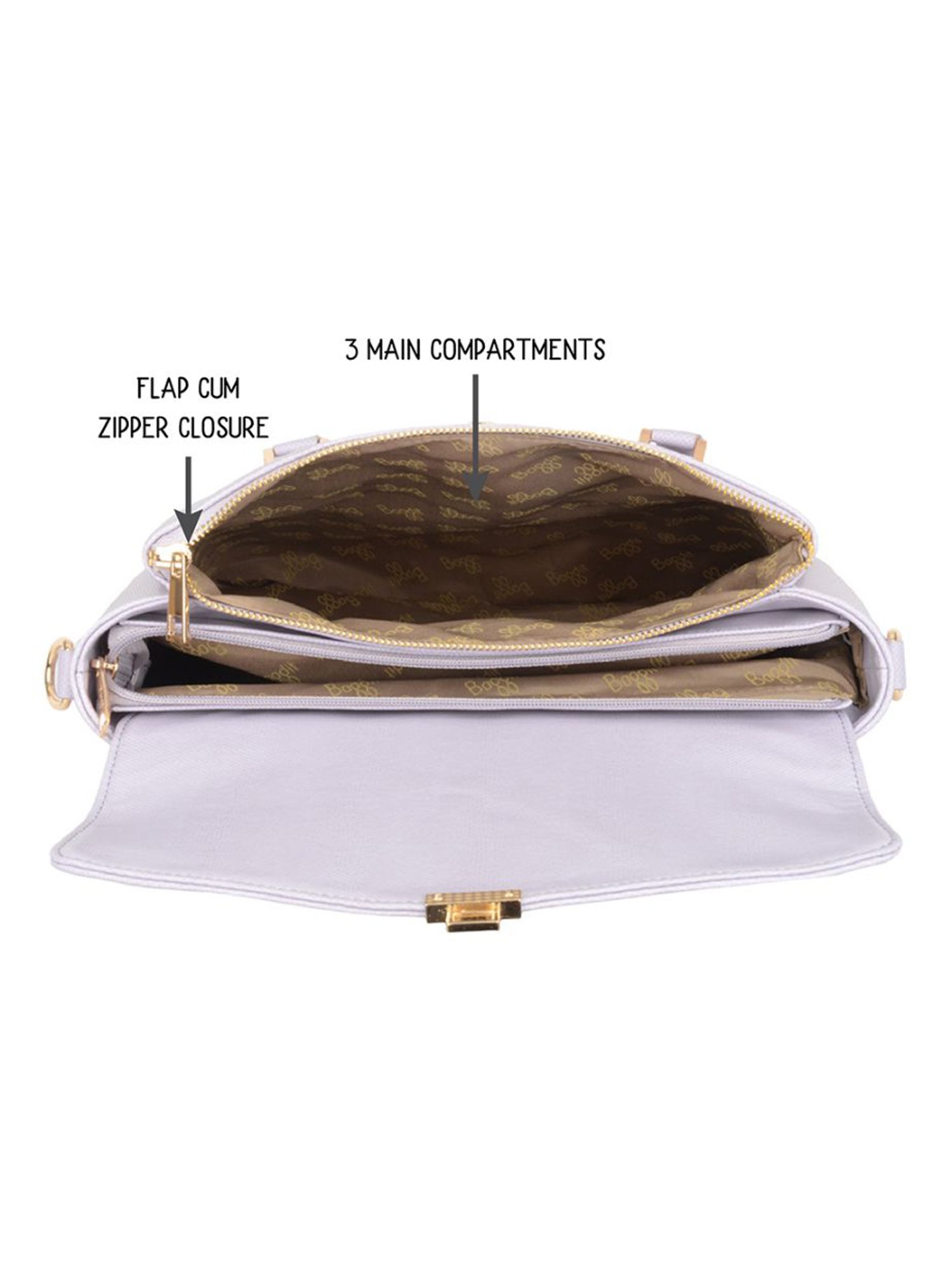 Baggit Purple Large Shoulder Bag