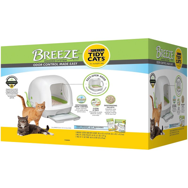 Tidy Cats Breeze Hooded Litter Box System