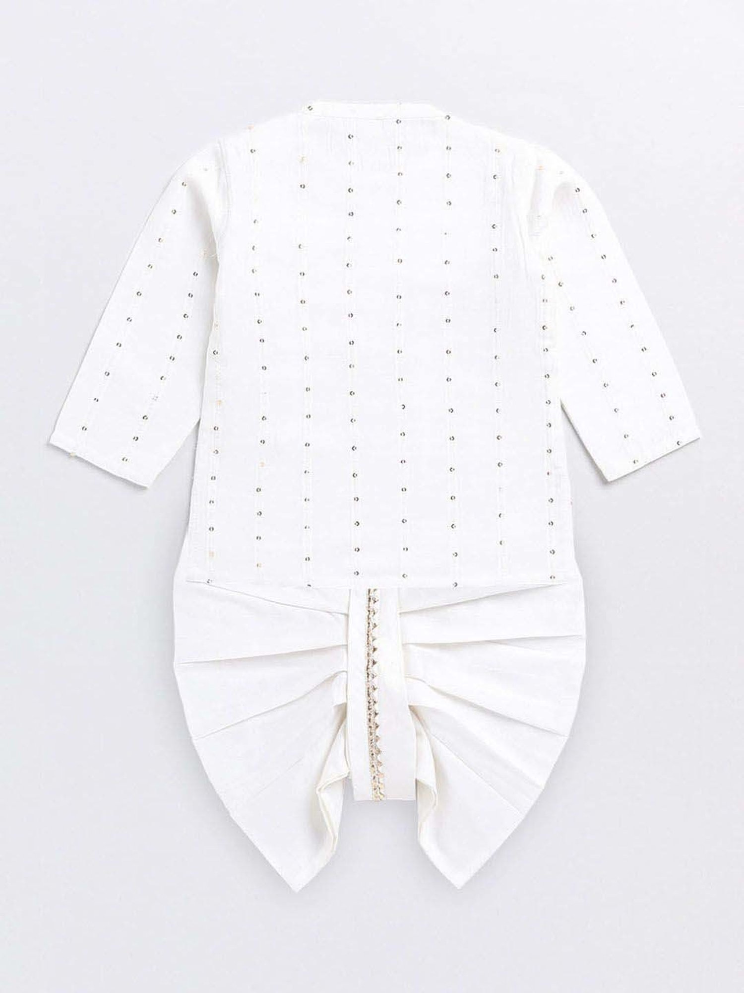 Bumzee Kids Grey & White Checks Full Sleeves Shirt, Waistcoat with Pants