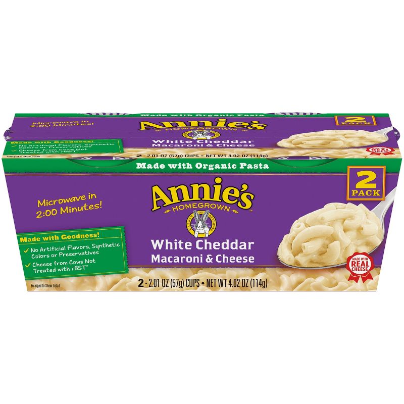 Annie's White Cheddar Macaroni & Cheese 2oz -2 ct