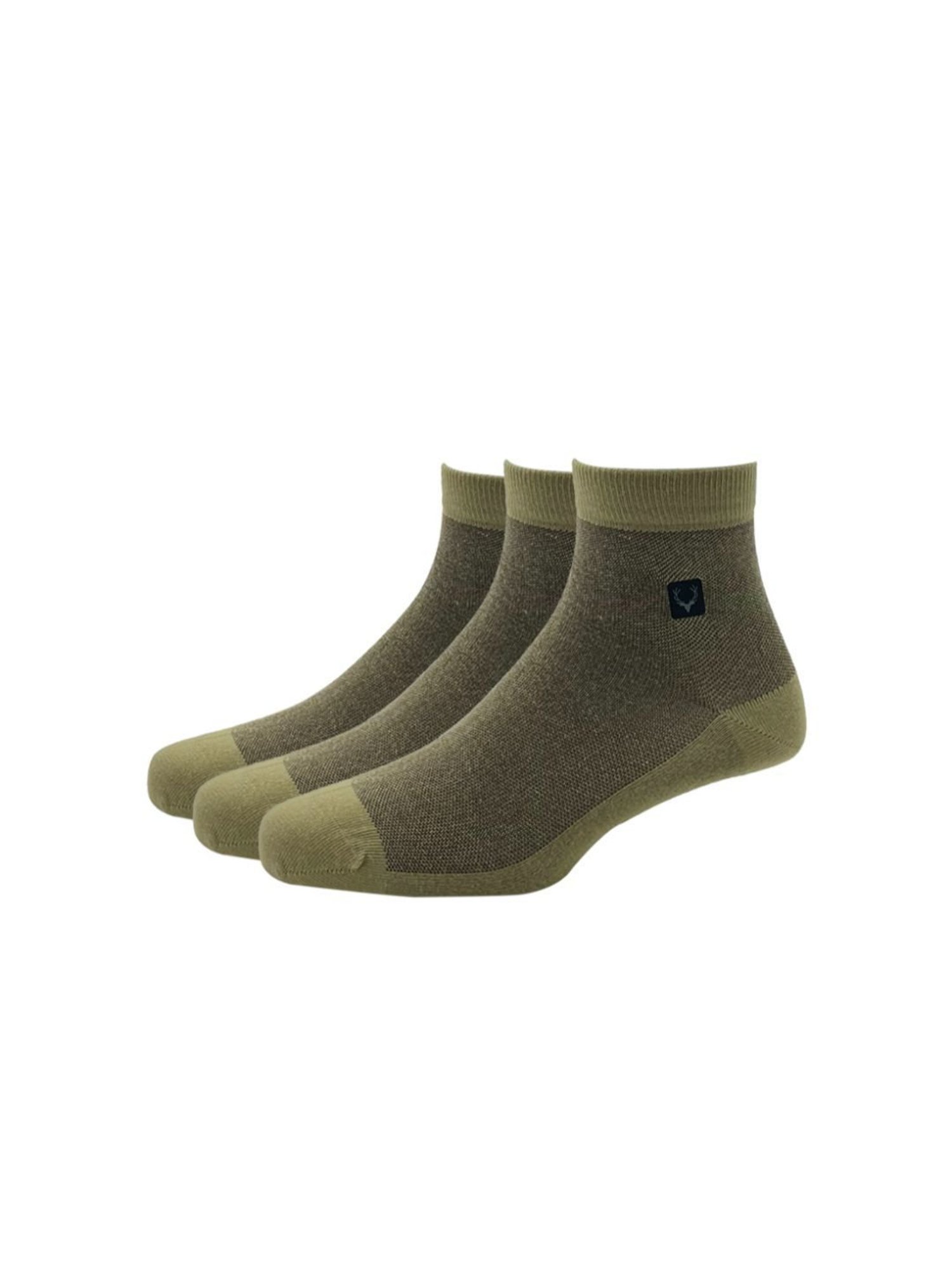 Allen Solly Beige Cotton Socks (Pack of 3)
