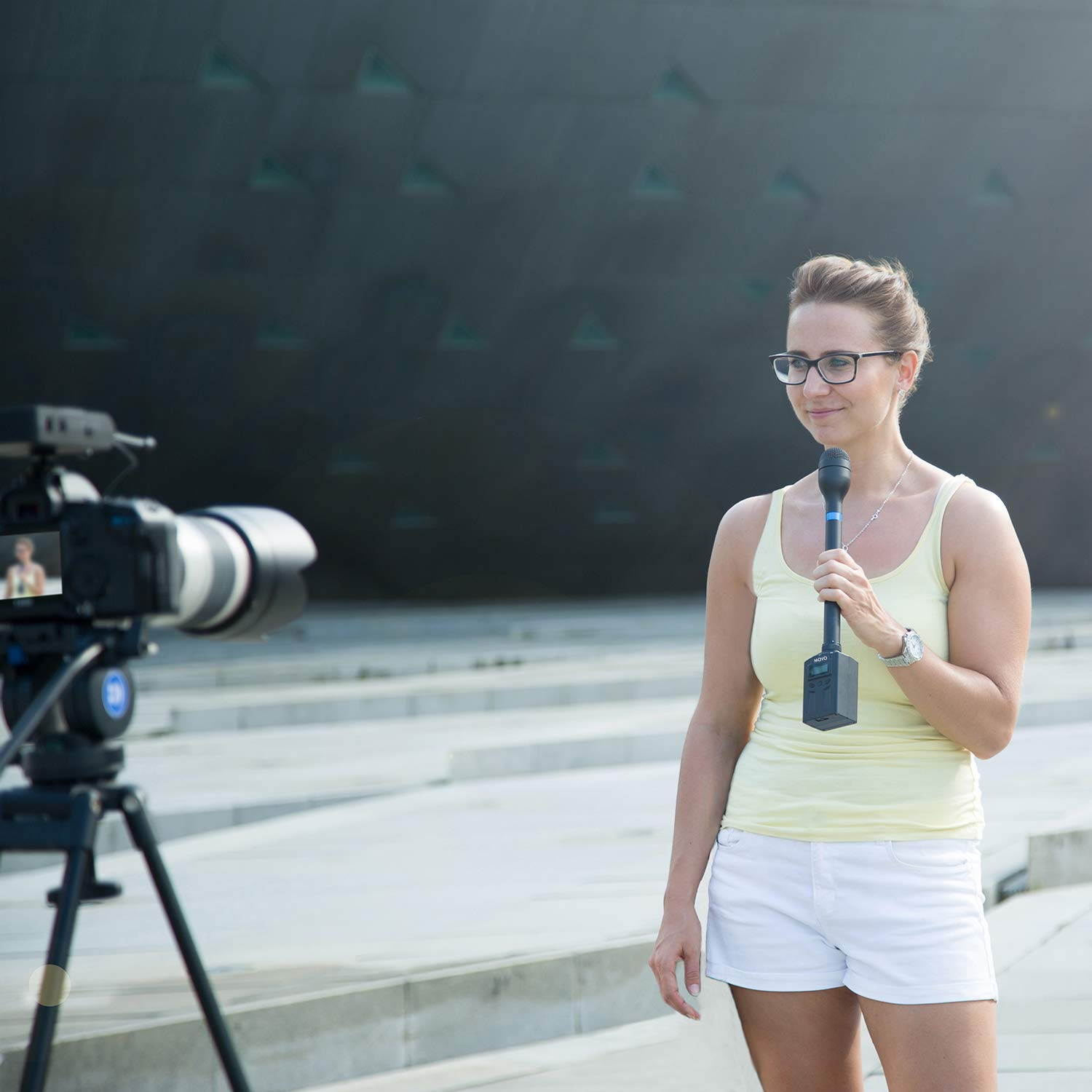 Movo WMX-20-TXLR 48-Channel Wireless Plug-on XLR Transmitter for The WMX-20 System (330 ft Audio Range)