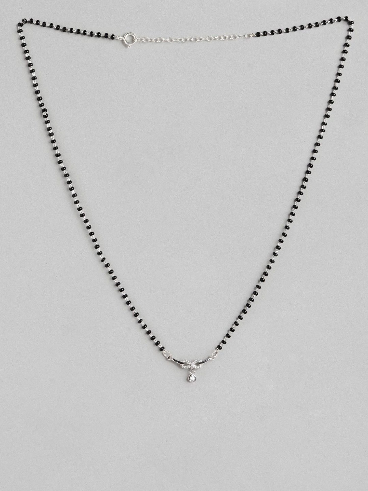 Zavya 92.5 Sterling Silver Infinity Mangalsutra for Women