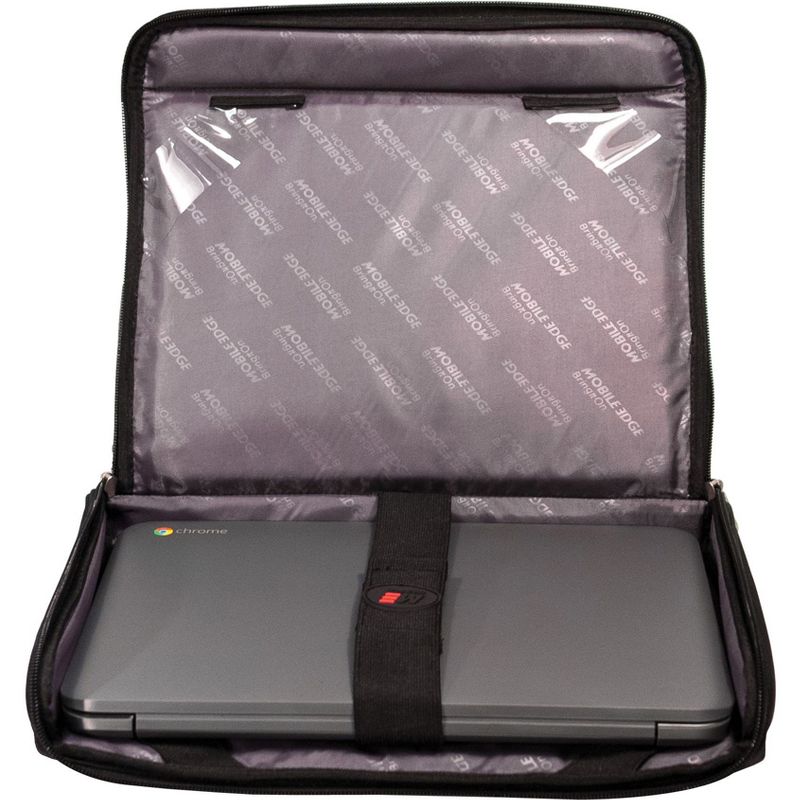 Mobile Edge Express Carrying Case (Briefcase) for 14.1" Chromebook - Black - 1680D Ballistic Nylon - Shoulder Strap, Handle