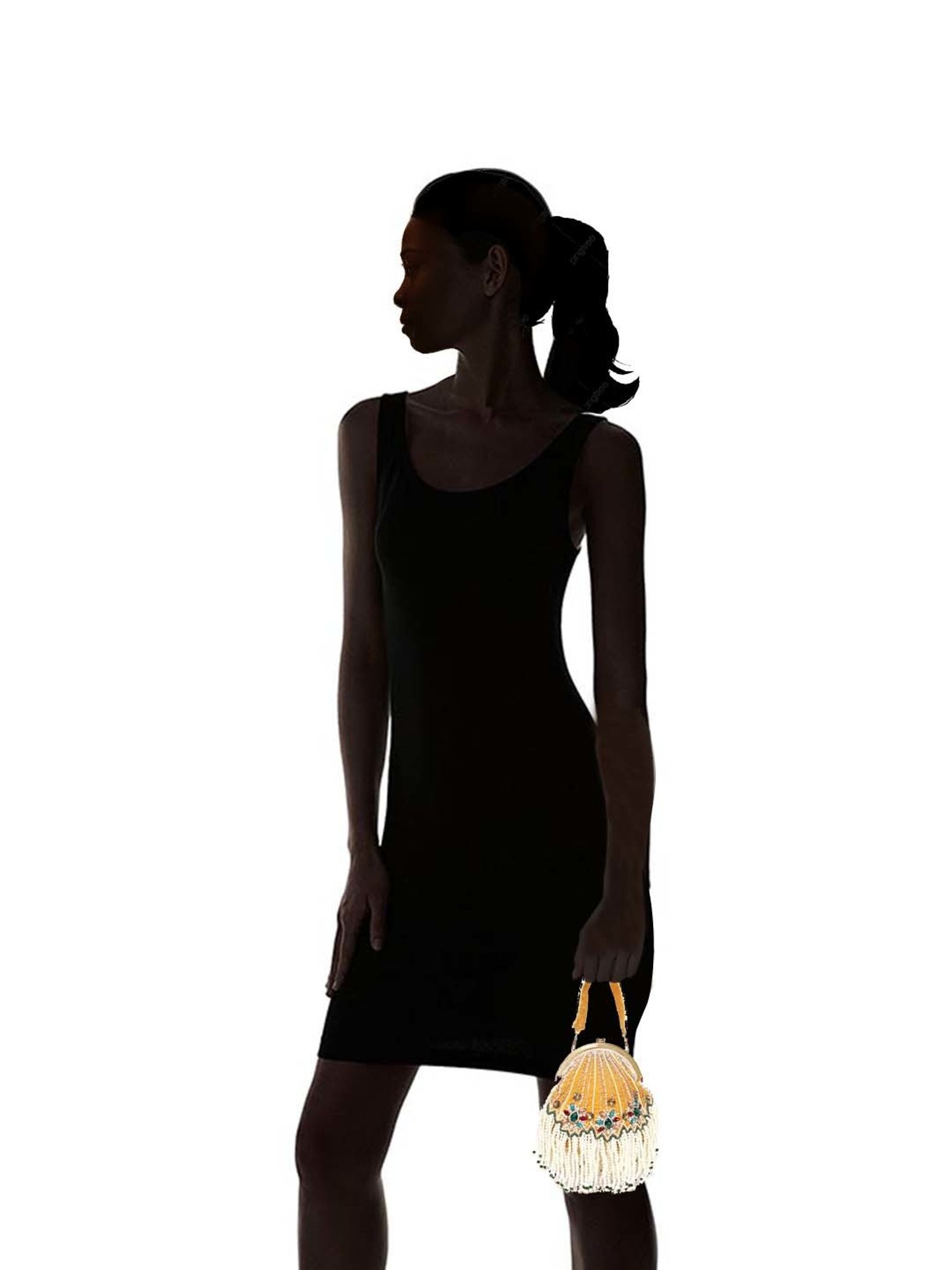 Call It Spring Silver Embellished Potli