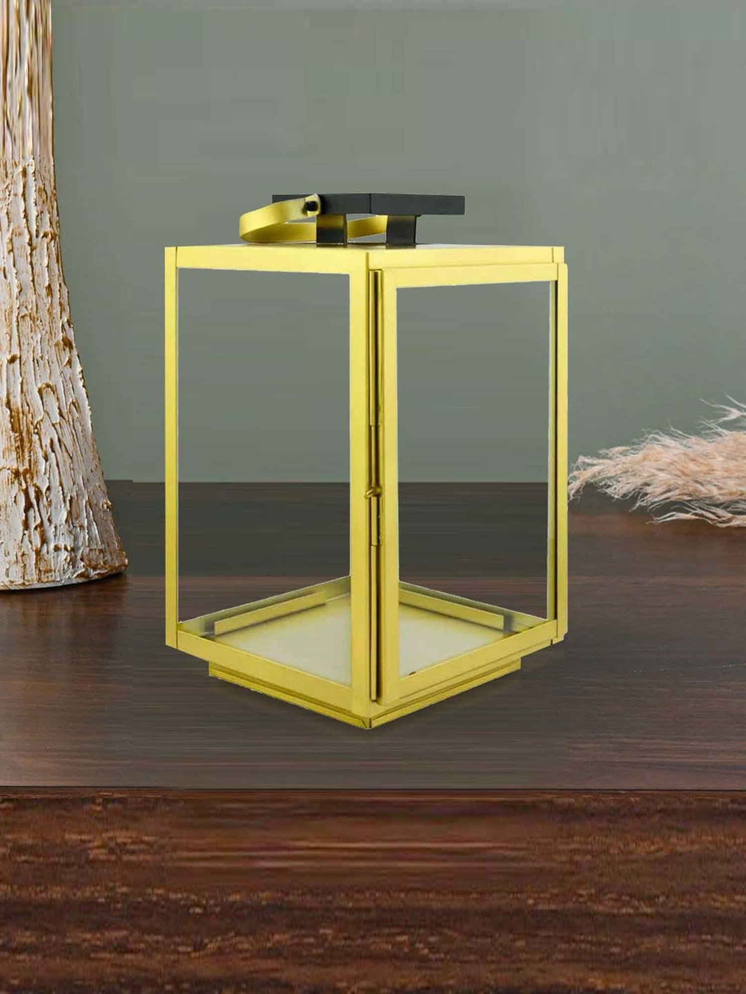 @home Nilkamal Gold Iron Modern Small Lantern