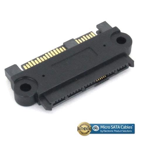 SAS 29 Pin Male to 29 Pin Female Interposer Molded Adapter