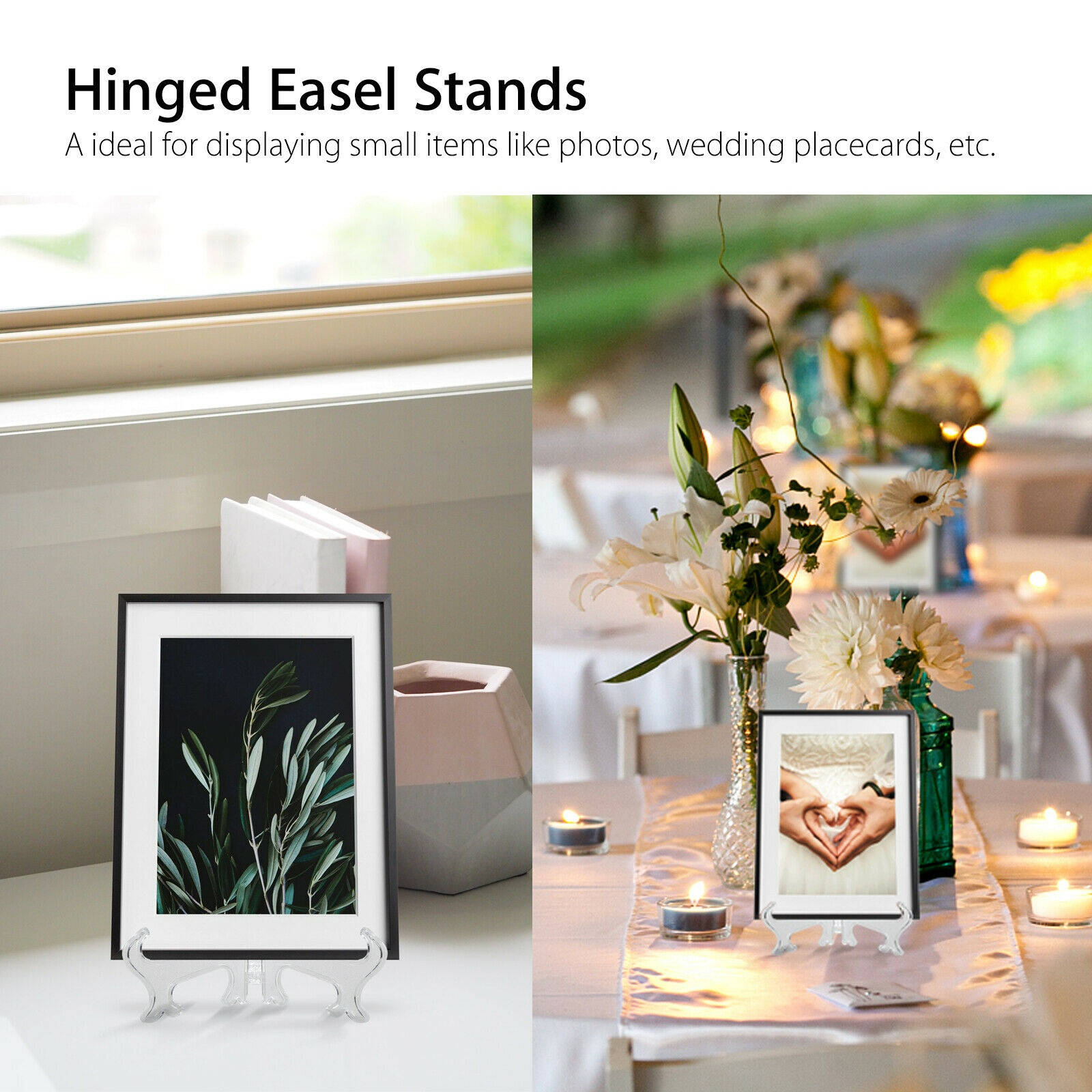 5 Pack 4-7" Easel Display Stand Plate Holder Picture Photo Frame Art Decor US