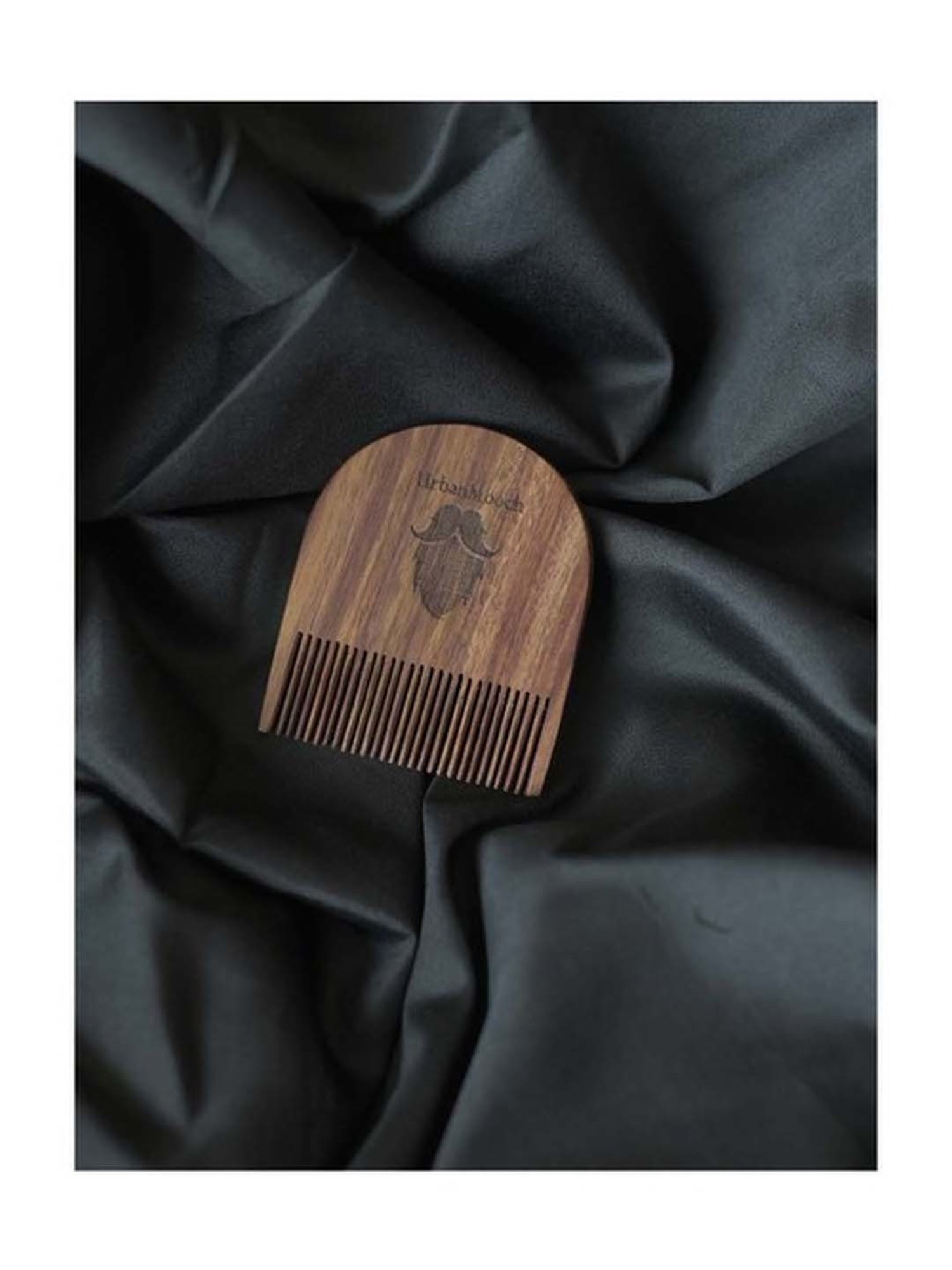 UrbanMooch Handcrafted U Shape Sheesham Wood Beard Comb
