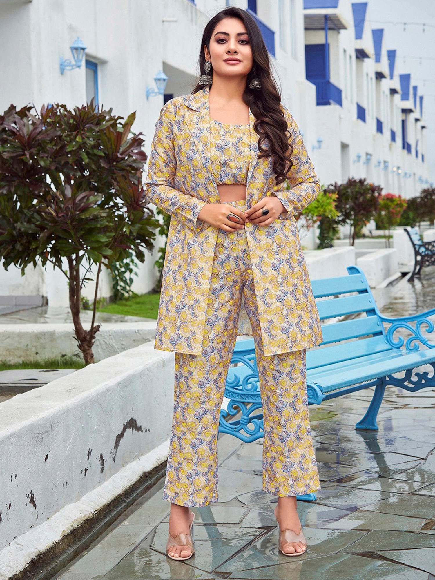 Belle Fille Black Floral Print Jumpsuit