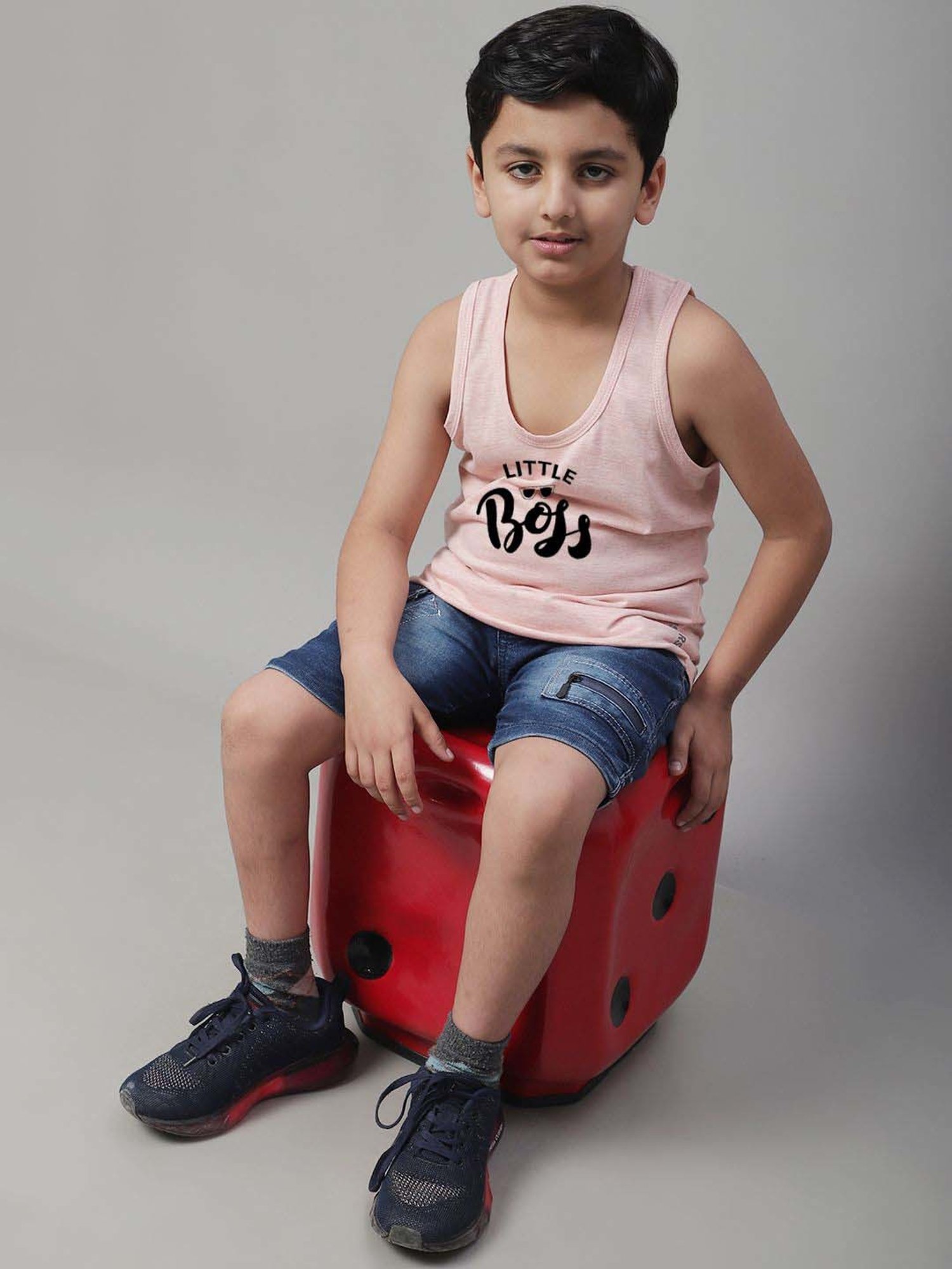 Palm Tree Kids White Printed Vest