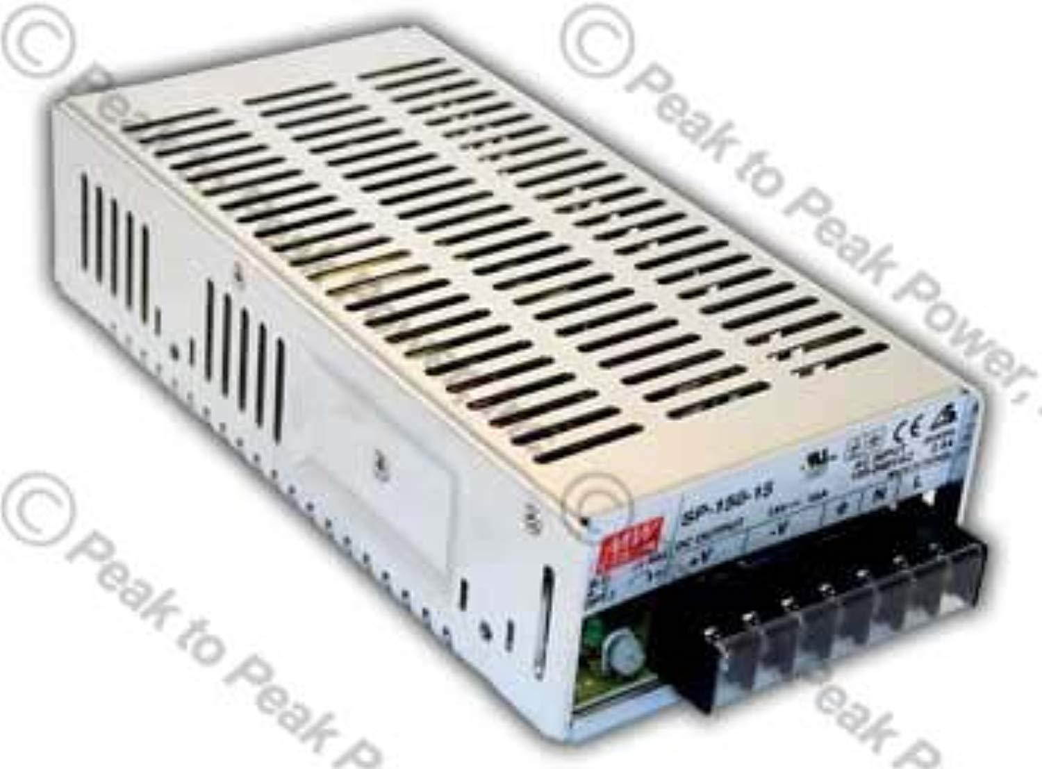 sp-150-24 mean well ac/dc single output power supply. 150watts, 24v