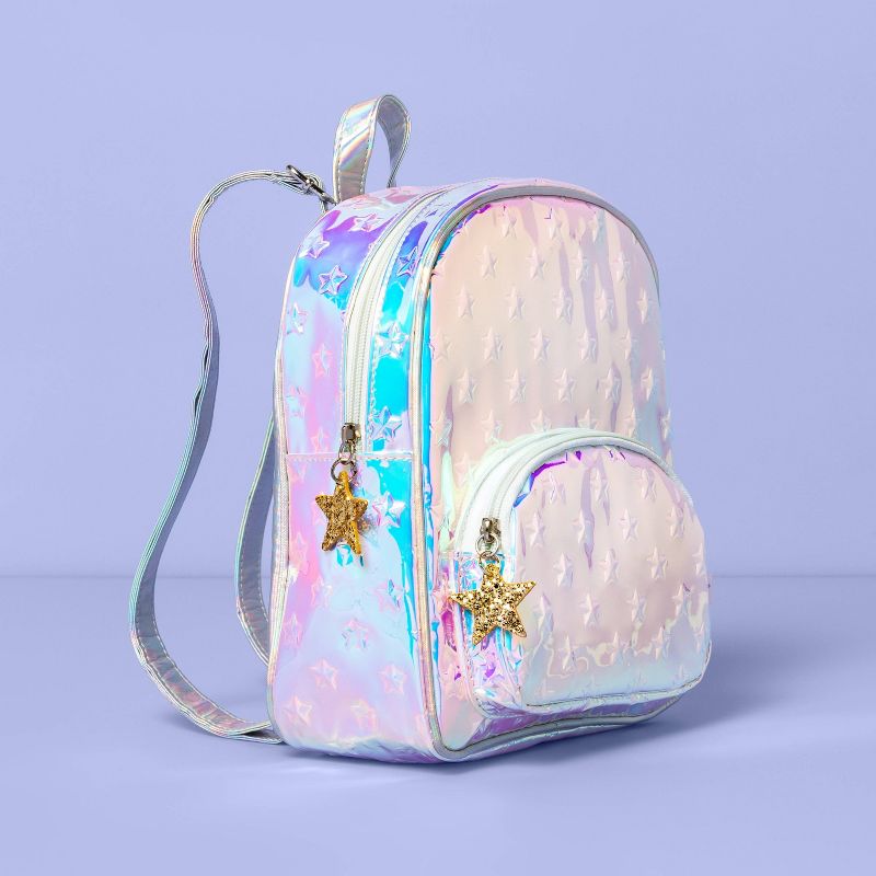 Girls' Star Puff Metallic Mini Backpack - More Than Magic™