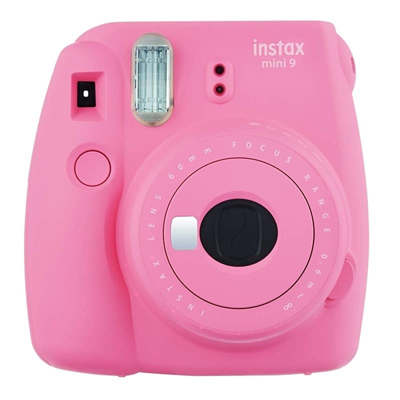 instax Mini 9 Instant Camera (Flamingo Pink) with 40 Twin Film Pack and 7-1 Accessory Bundle (4 Items)