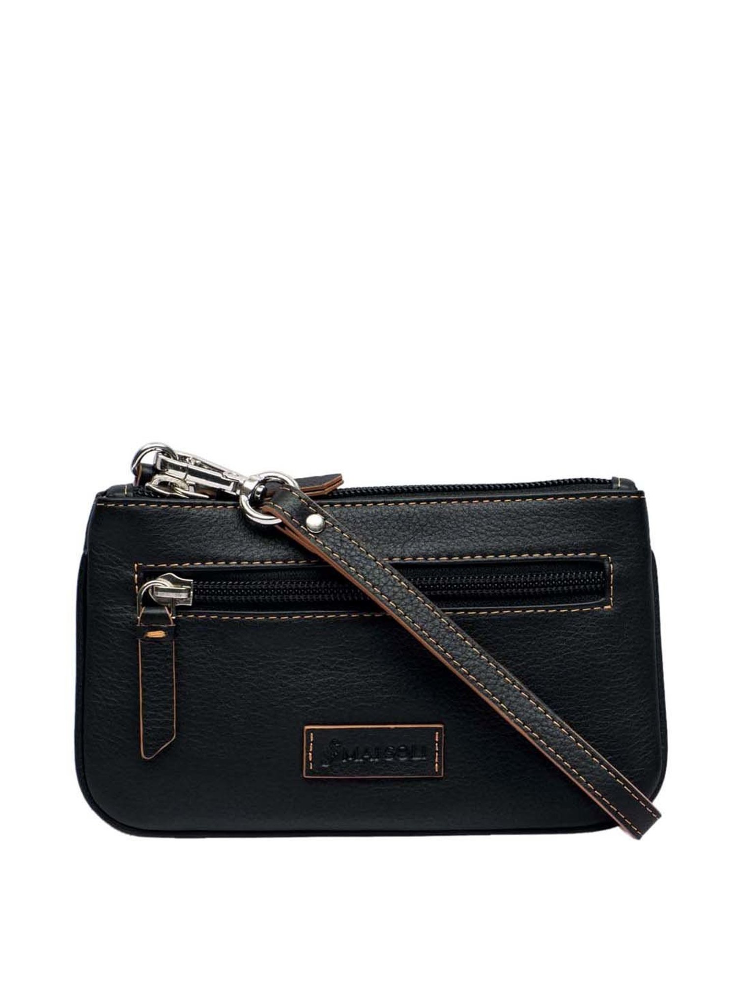Mai Soli Virginia Small Slim Wristlet Pouch - Black