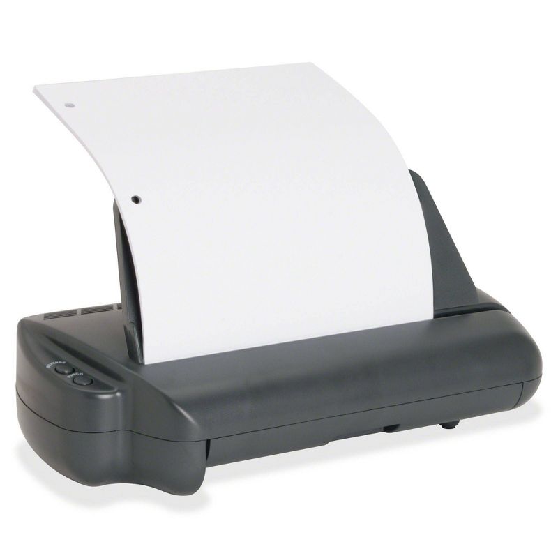 Business Source Electric Adjustable 3-hole Punch - 30 Sheet Capacity - 1/4" Punch Size - Gray
