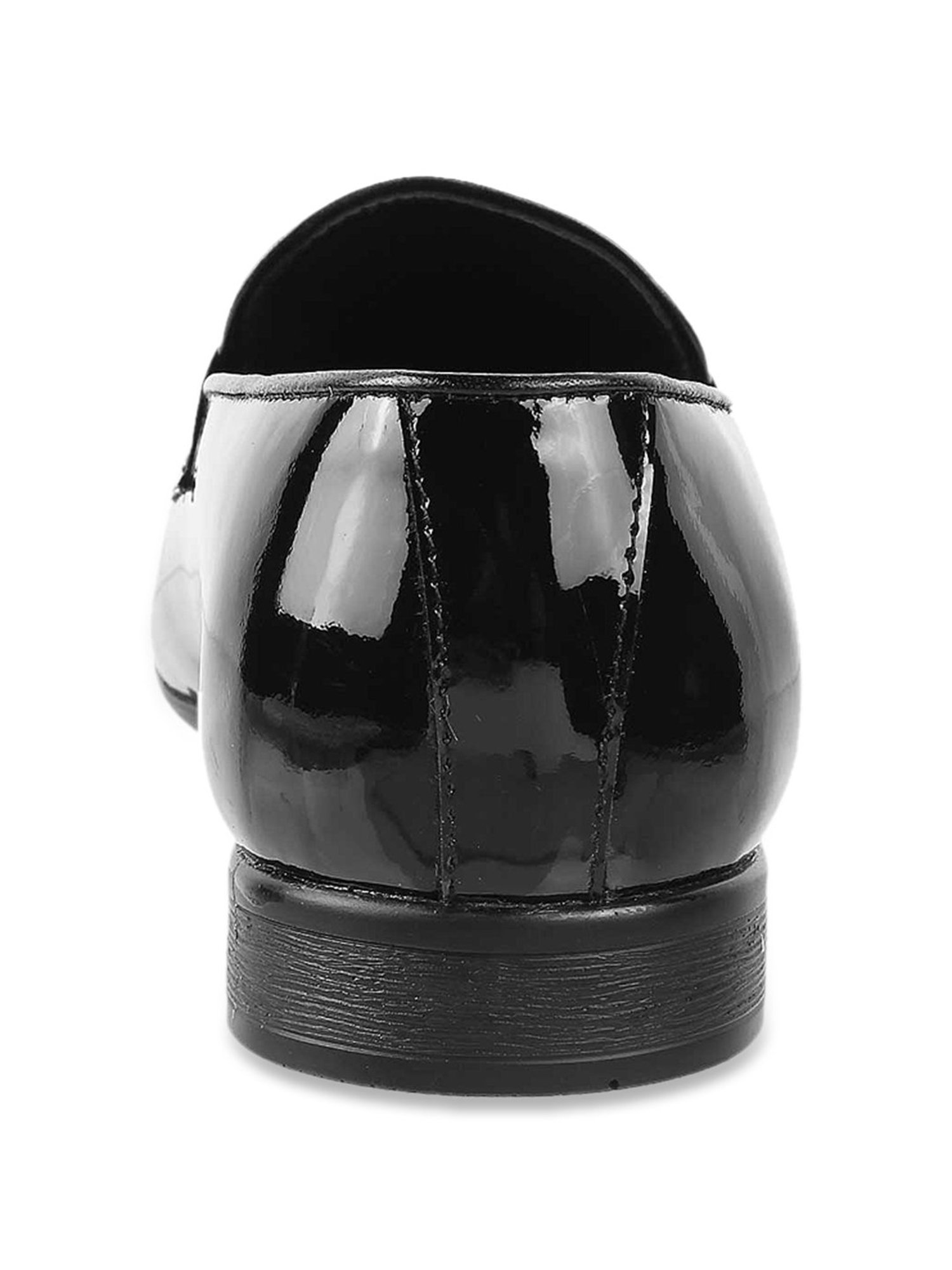 Mochi Men's Black Casual Loafers