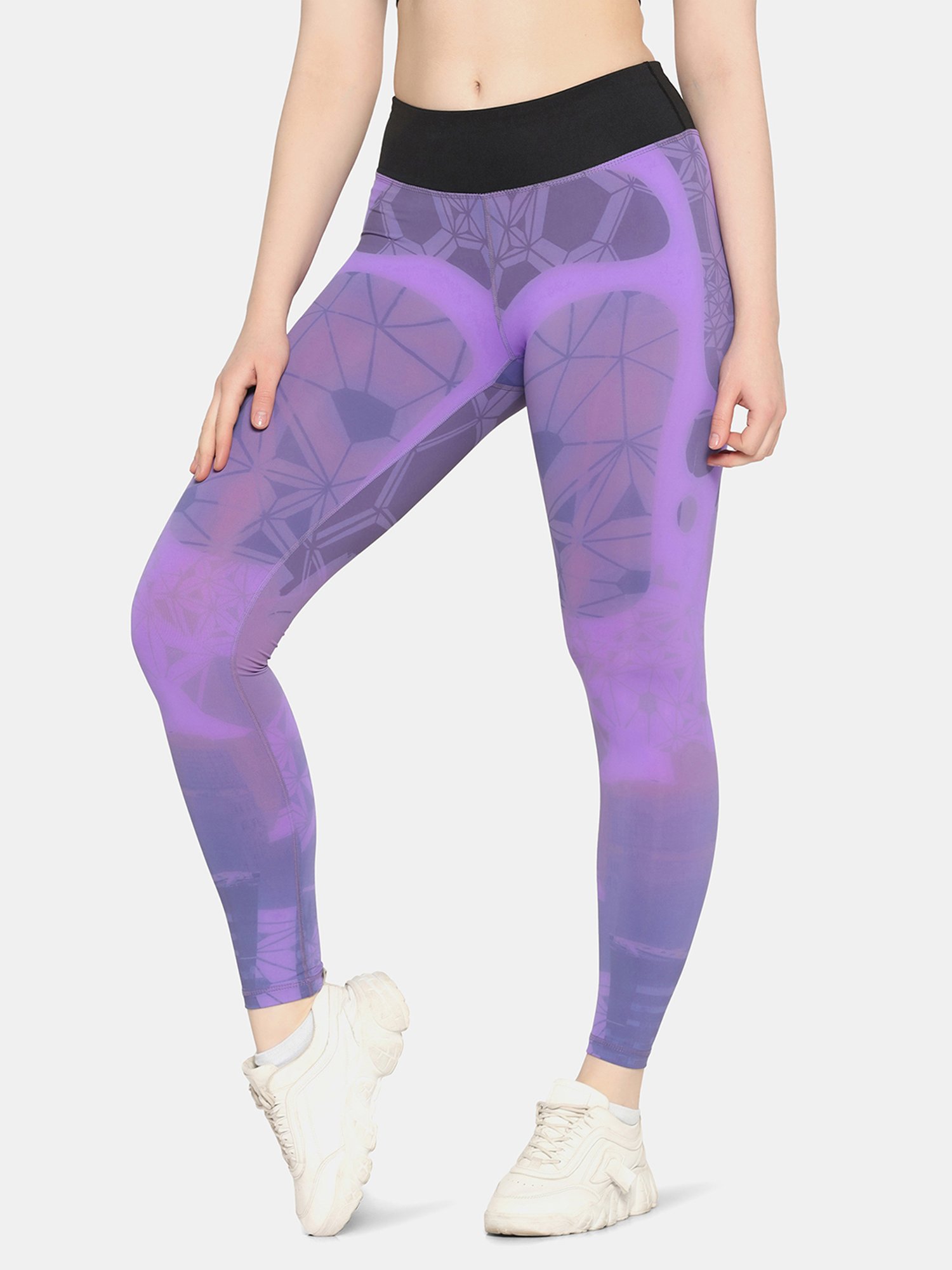 Da Intimo Purple Printed Tights