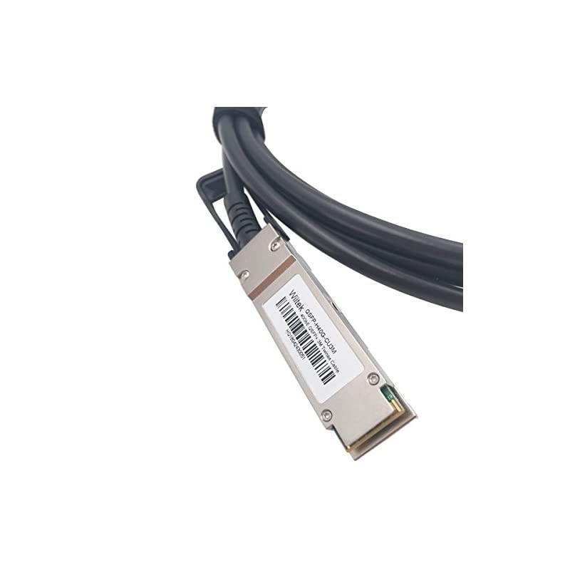 3 Meters QSFP+ DAC Twinax Cable  40GbE QSFP+ Direct Attach Copper Cable QSFPH40GCU3M 30AWG Black for Cisco Dell Ubiquiti DLink Juniper Huawei Mellanox Mikrotik SuperMicro
