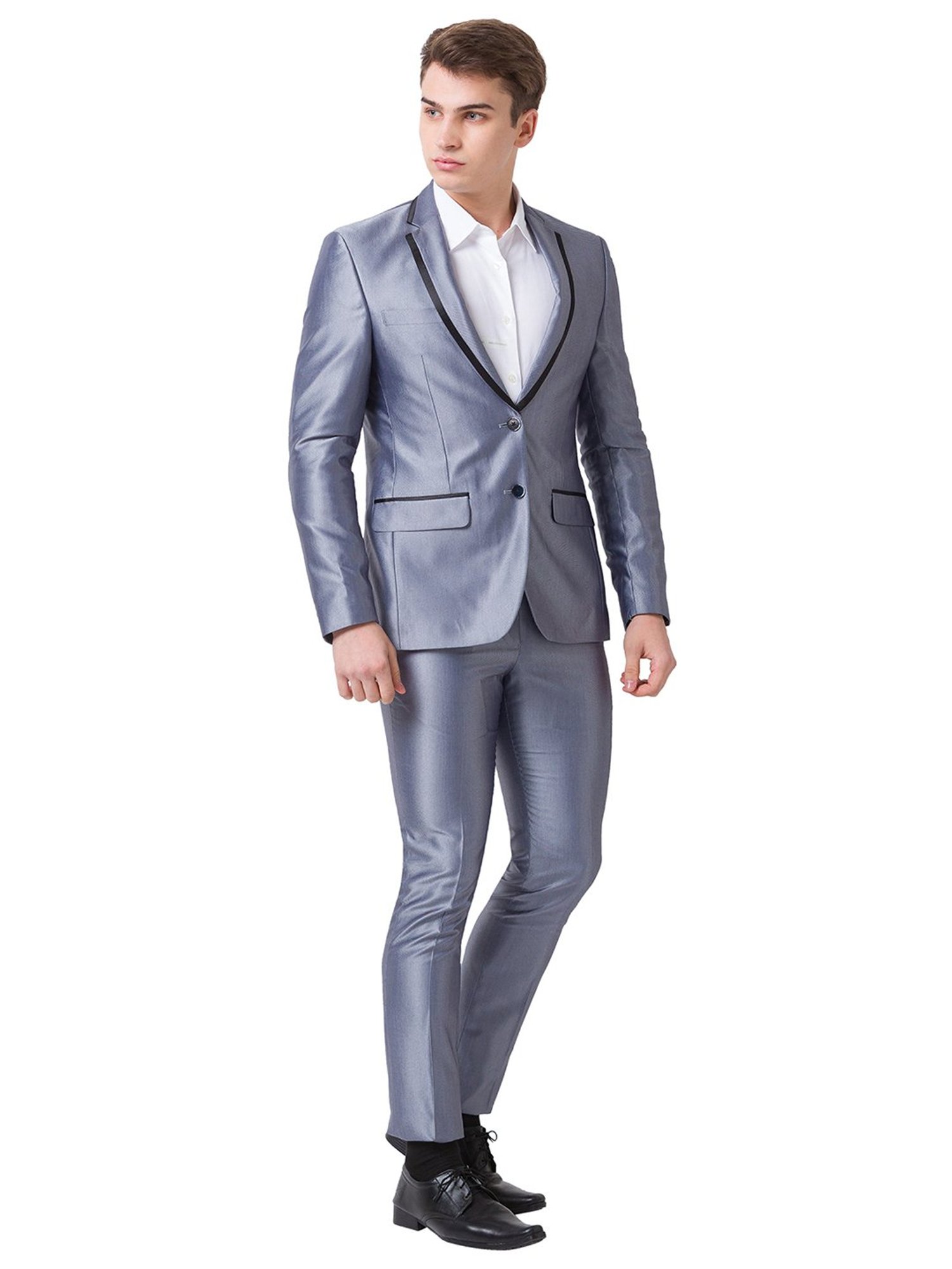 Parx Blue Regular Fit 2-Piece Suit