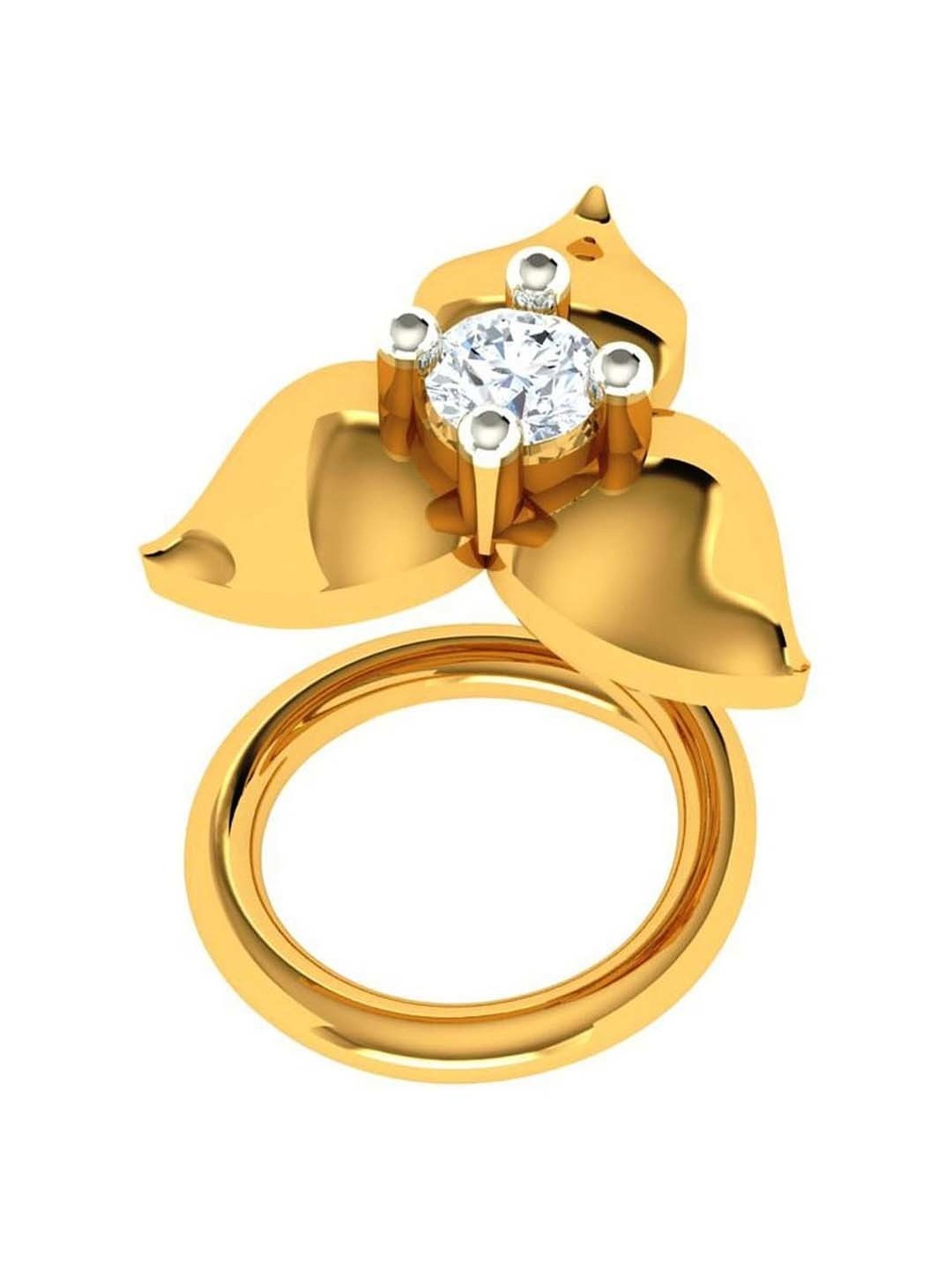 P.C. Chandra Jewellers 22k Gold Yellow Nosepin