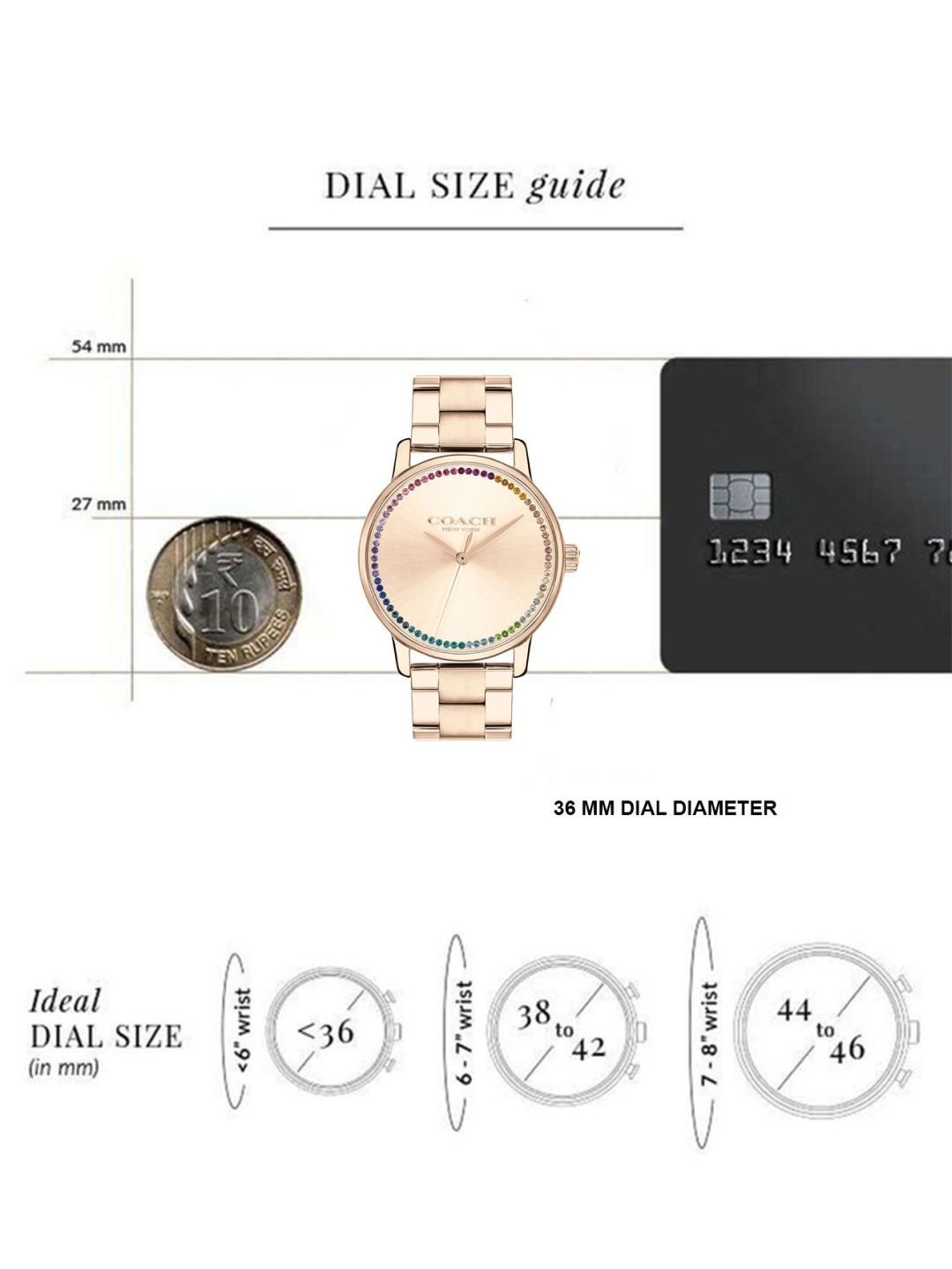 Coach CO14504064W Ionic Plated Watch for Women