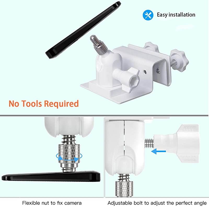 Mount for Arlo Solar Panel/Arlo Pro 3 Solar Panel/Arlo Ultra Solar Panel/Arlo Essential Solar Panel/Arlo Pro 4 Solar Panel/Reolink Solar Panel(1-Pack,White)