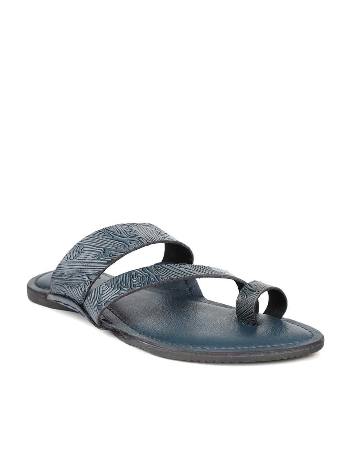 Privo by Inc.5 Men's Blue Toe Ring Sandals