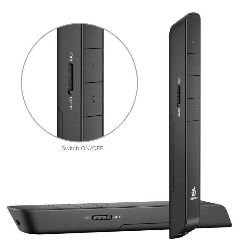 Hyperlink Presentation Remote - RF 2.4GHz Wireless USB PowerPoint PPT Presenter Tab Remote Control Laser Pointer Clicker Flip Pen