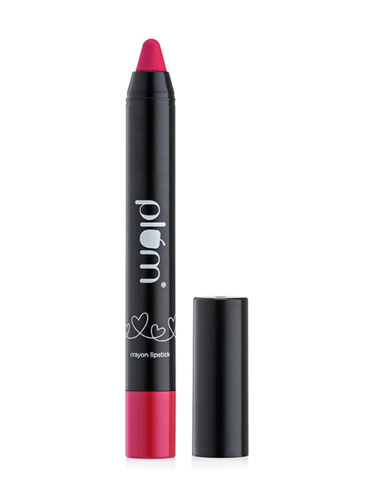 Plum Twist & Go Matte Crayon Lipstick 132 Perky Pink (Fuchsia Pink) - 1.8 gm