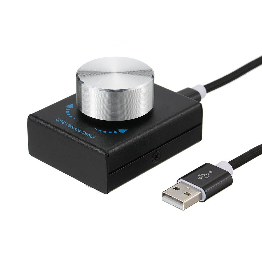 USB Volume Control Computer Speaker Audio Volume Controller Adjuster with One Key Mute Function